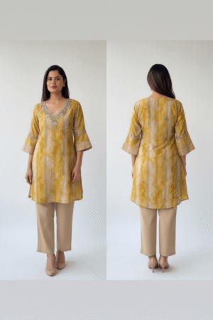 Women Floral Printed V-Neck Thread Work Kurta with Trousers & Dupatta Timeless Elegance in Every Detail