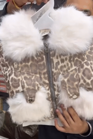 Fancy Heavy Animal Print Fur Coats for Kids in Nairobi