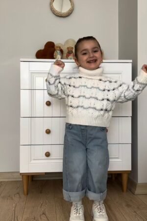 Boys Neppy Cable Knit Sweater