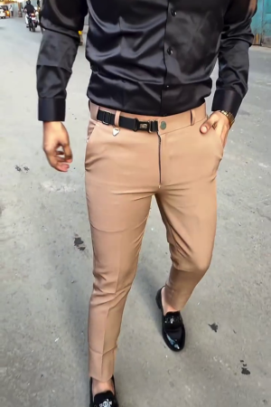 Men’s Slim-Fit Formal Stretch Trousers