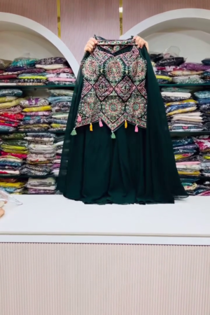 WOMEN'S Georgette Semi-Stiched lehnga