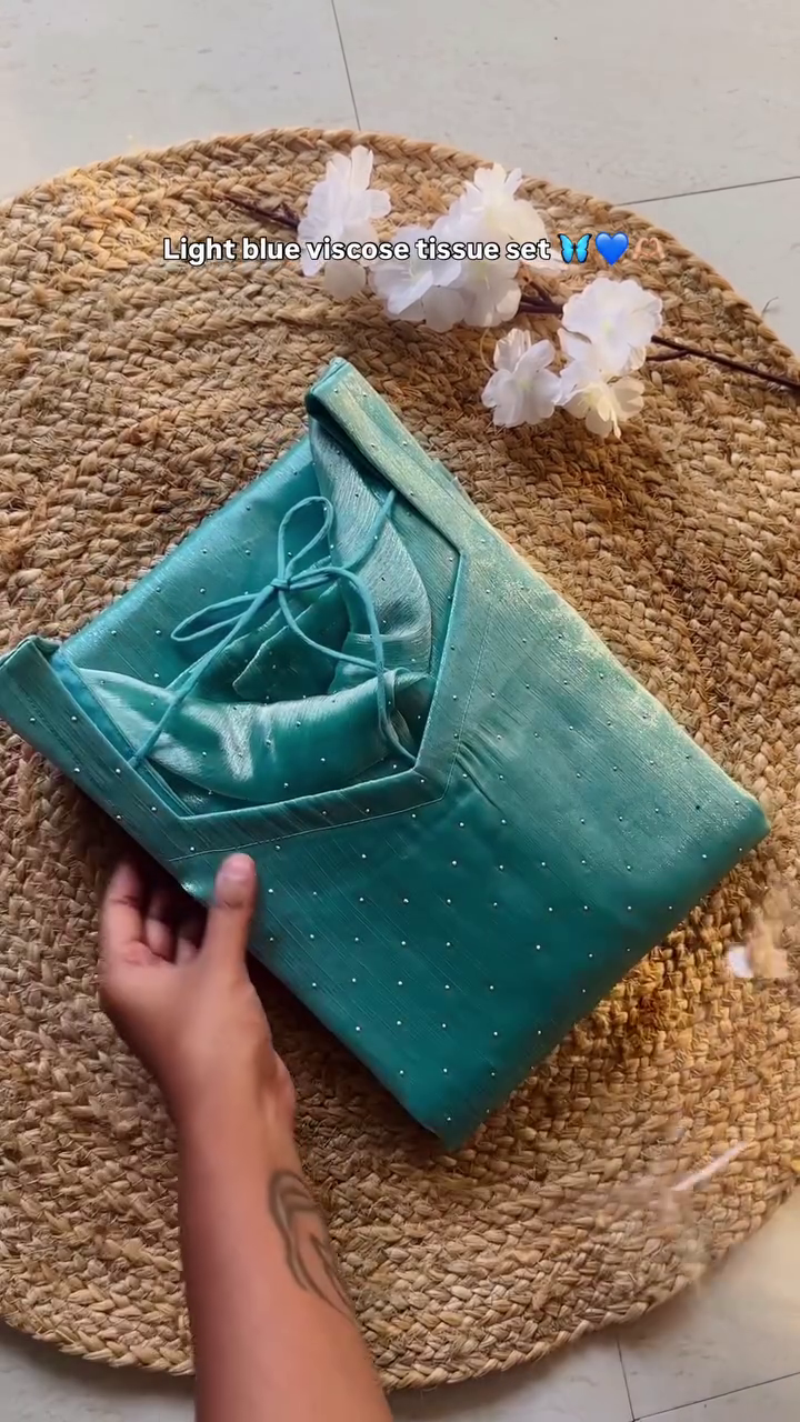 Embroidered Silk Blend Straight Kurta With Palazzos and Dupatta - Image 6