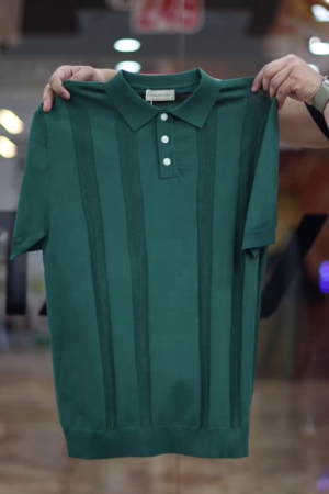 Green Organic Cotton Polo T-Shirt