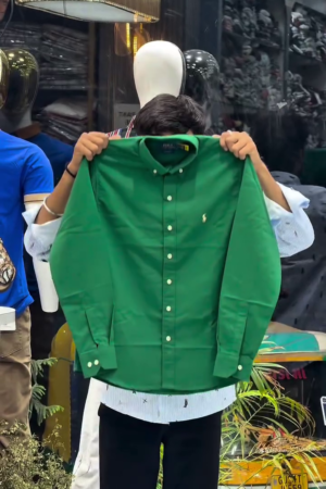 Men Custom Fit Garment-Dyed Oxford Shirt