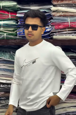 Men's Sweatshirt Crew Neck White