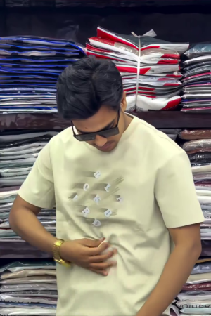 Men Printed Relaxed Fit Crew-Neck T-Shirt