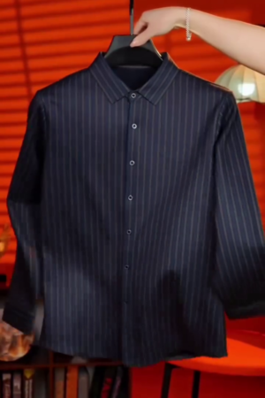 Slim Fit Striped Casual Shirt