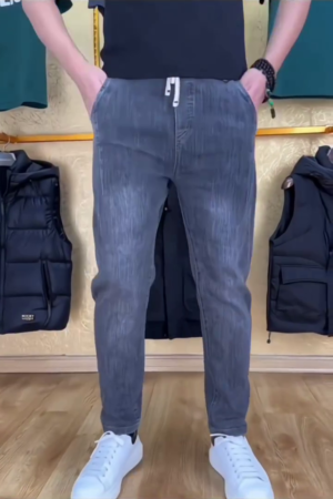 Men Mid-Rise Light Fade Jogger Cotton Jeans