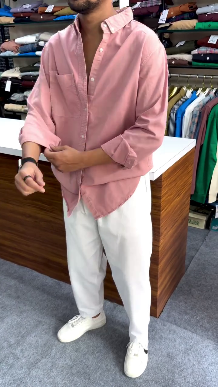 Regular Fit Button Down Corduroy Shirts - Image 7