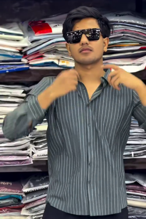 Men's Striped Slim Fit Shirt