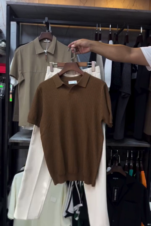 Men Polo Collar T-shirt