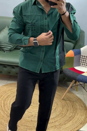Cotton Minimal Printed Casual Shirt