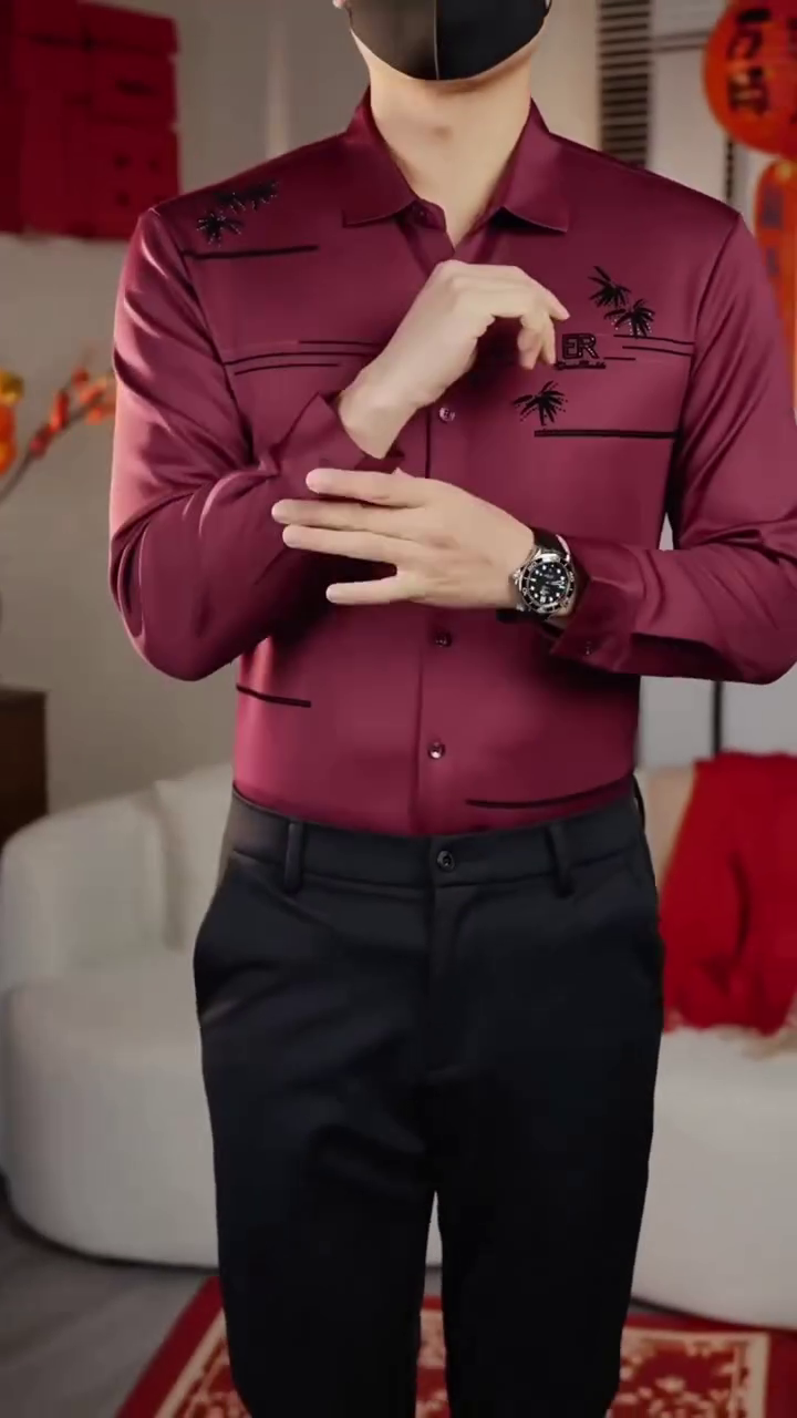 Men Smart Slim Fit Opaque Casual Shirt - Image 3